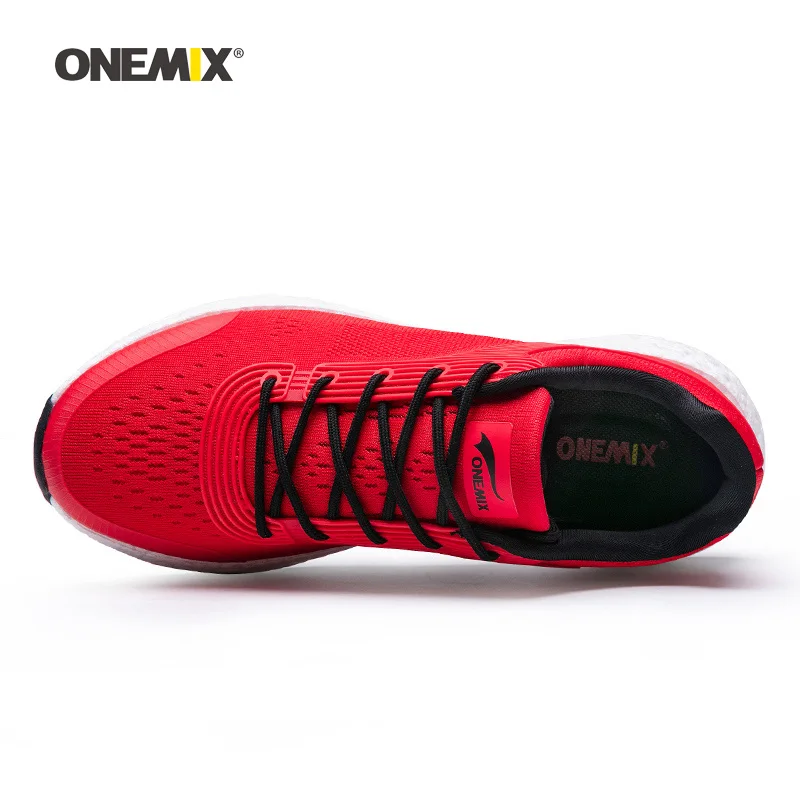 Onemix мужская спортивная обувь для мужчин, черная сетчатая дышащая подошва, дышащие дизайнерские беговые кроссовки, уличные спортивные Прогулочные кроссовки