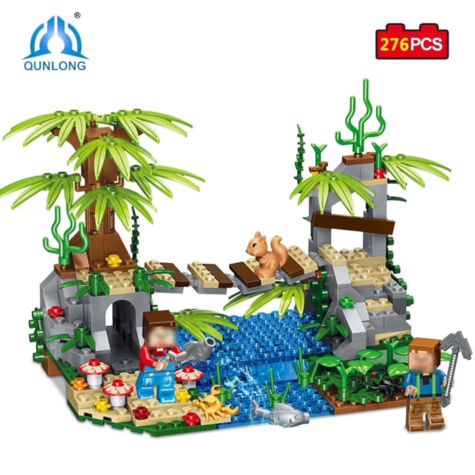 Qunlong Toys Mine World Suspension Bridge Model Building Blocks Compatible Legoe Minecrafted City Educational Toys For Kids baby-building-blocks : image Qunlong Toys Mine World Suspension Bridge Model Building Blocks Compatible Legoe Minecrafted City Educational Toys For Kids baby-building-blocks