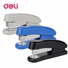 Deli 1 шт. офисный степлер 20 листов емкости канцелярские школьные 3 цвета случайным образом скоросшиватель для бумаг офисные принадлежности строительный степлер