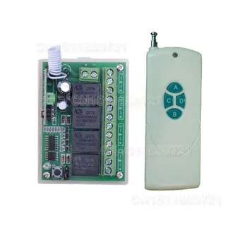 

12V 4CH 1000M Wireless Remote Control Relay Switch Transceiver with Receiver Compatible with 2262 2260 1527 2240