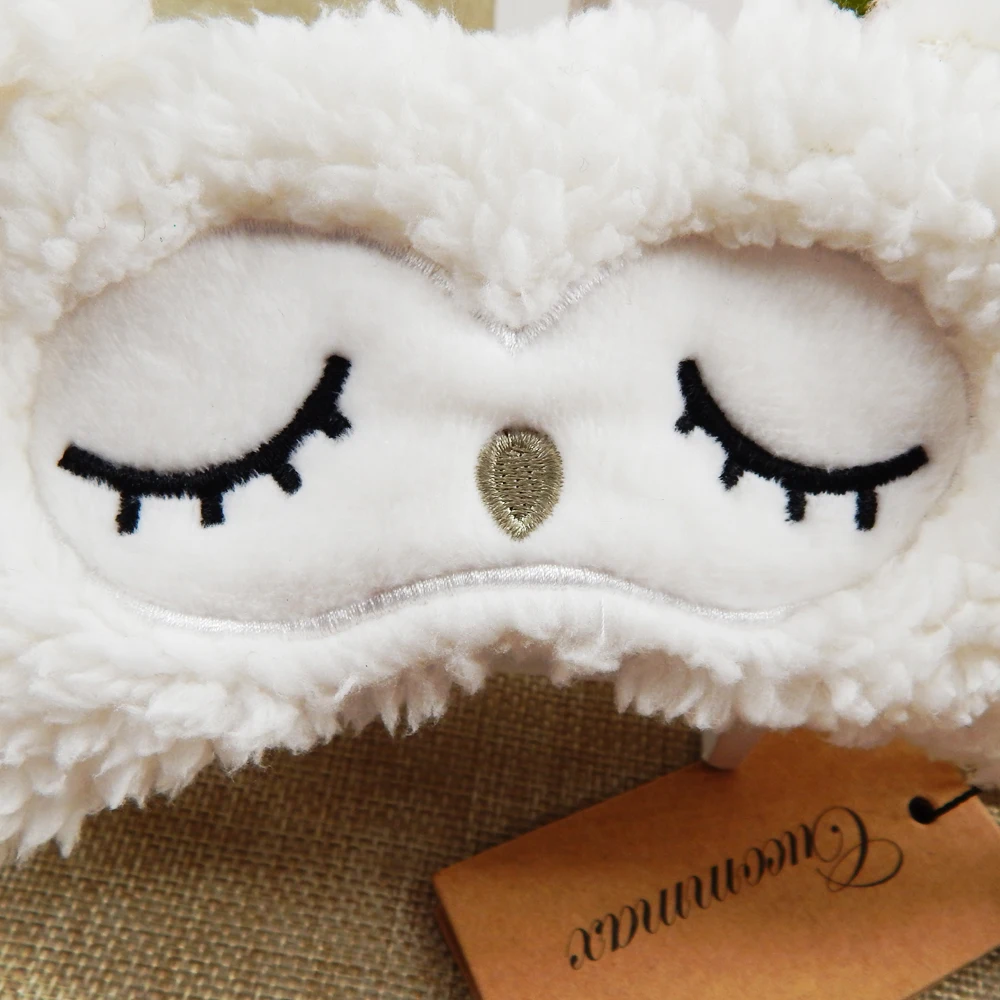Cucommax 1 шт., маска для сна в стиле овцы, расслабляющая маска для век, черная маска, повязка на глаза для Sleeping-MSK47