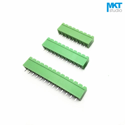 

100Pcs 11P 5.08mm Pitch Cover Sides Vertical Straight Pin Male Wire Terminal Block Connector
