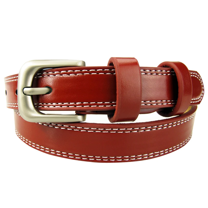 Top Quality Cowhide Leather Belts for Women Cummerbund Luxury Female Belt Decorative Simple Waist Belt Candy Color Drop Shipping Sadoun.com