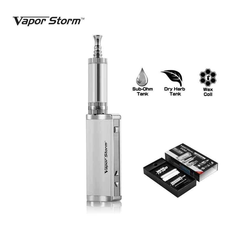 Electronic Cigarette Original Vapor Storm VX30 8.5v/30W 3-in-1 Dry Herb Vaporizer Snoop Dogg/Wax Burn/Electronic Hookah Box Mod