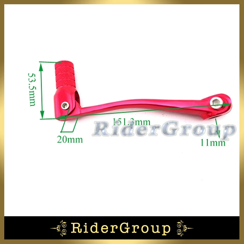 Газа Топливные баки для мотоциклов Кепки чехол красный складной 11 мм Шестерни рычаг переключения передач для китайский грязи яму след велосипед 50cc 90cc 110cc 125cc 150cc 160cc