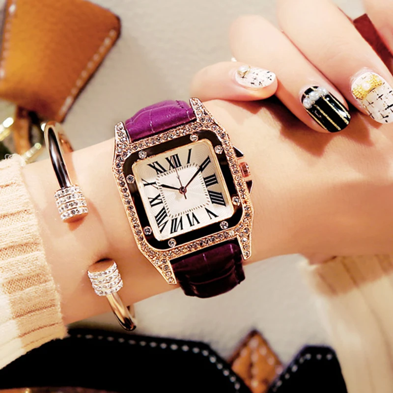 

2018 Top Brand Square Women Bracelet Watch Women Dress Ladies Quartz Clock Wristwatch Luxury Relogio Feminino Montre Femme