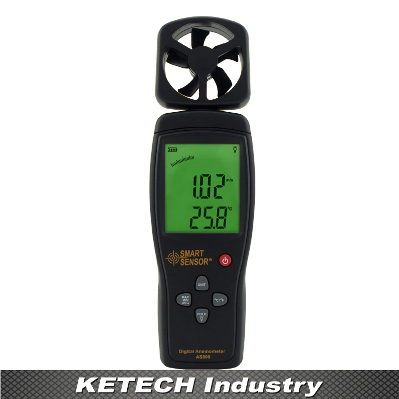 

new AS806 Portable Digital Anemometer Wind Speed Meter Flow Meters