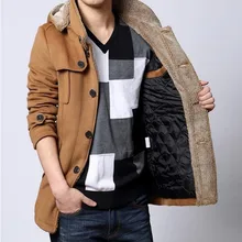 Winter Neue Marke Mode Herren Lange Mit Kapuze Pelz Fleece Graben Mäntel Jacken Warm Verdicken Woolen Parkas Mit Kapuze Gesteppten Mäntel
