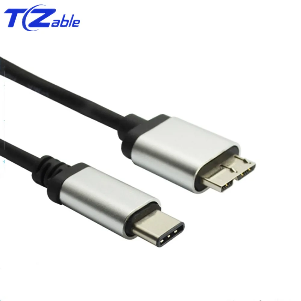 

USB C 3.1 Data Cable 10Gb Mobile Hard Drive Cables USB 3.1 Type C To Micro USB 3.0 B Male HDD Type C Extension Cord For Computer
