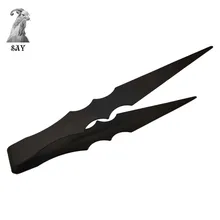 ש"י 18CM מתכת נרגילות נרגילה פחם מלקחי פינצטה מים צינור Sheesha Chicha Narguile אביזרי גאדג 'ט שחור(China)