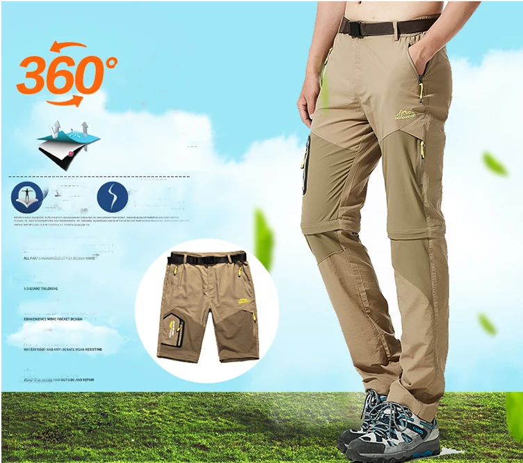 Acampamento de Peixes Oversized à Prova Novo Verão Caminhadas Trekking Escalada Calças Secas Rápidas Tamanho Grande Viagem Esporte Dfast Água Rápida Seca Calça Cinto 3 Cheap Calças de caminhadas