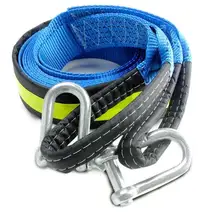 10 шт./партия, 5 м, 8 тонн, высокопрочный автомобильный буксирный кабель, буксировочный ремень, веревка, буксировочный ключ для гоночного автомобиля, трос, лампа-рефлектор