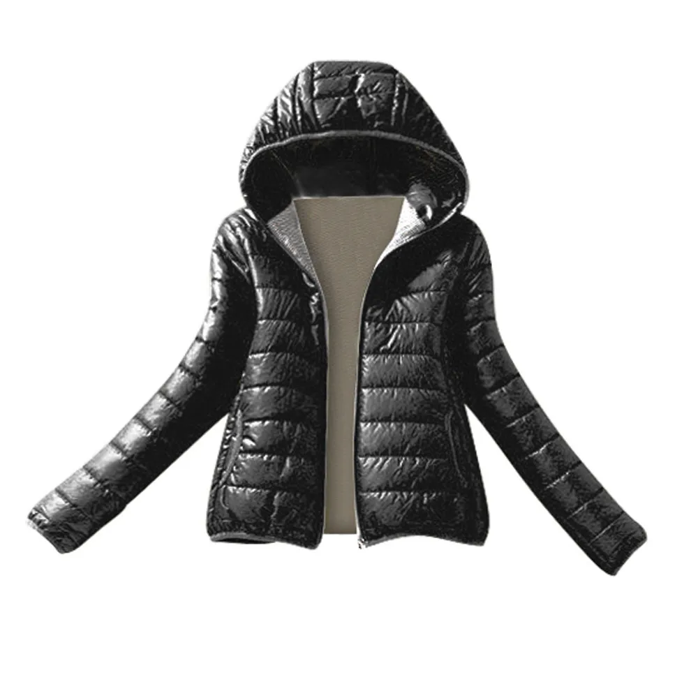Women Winter Warm Coat Slim Hooded Zipper Jacket Overcoat Coat abrigos mujer invierno 2018 winter jacket women