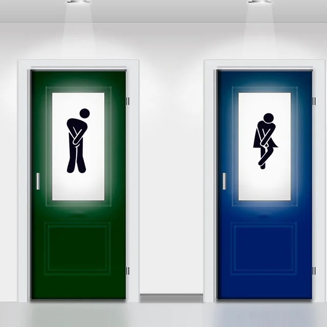 toilet wall sticker school