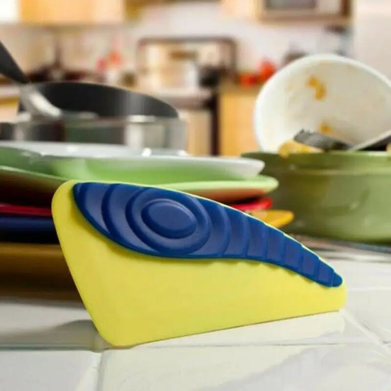 

Silicone Scraper Cake Baking Blade Food Pastry Spatulas Pan Cleaning scratch Tableware Scraper Kitchen Tools Random Color
