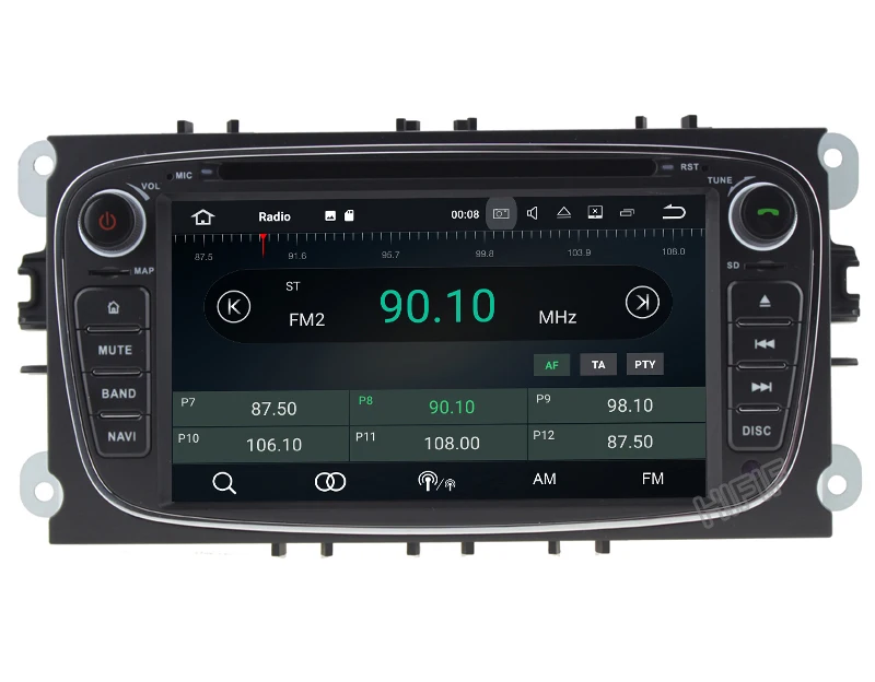 Sale 4+32GB 2 din Android 8.0 Octa Core Car DVD Player GPS Navi for Ford Focus Galaxy with Audio Radio Stereo wifi Head Unit 1024*600 21