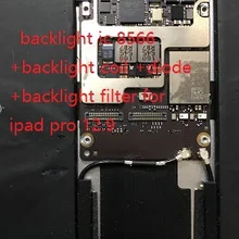 Фиксированная подсветка Комплект для iPad Pro 12,9 чип подсветки IC 8566+ Подсветка катушки+ Диод+ Подсветка фильтры-предохранители