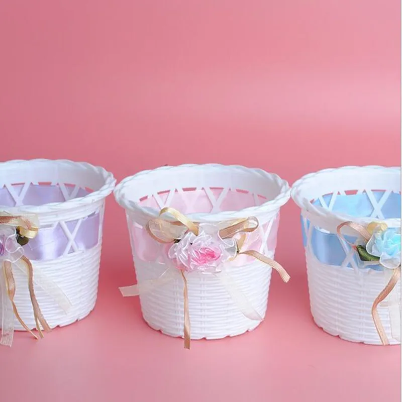 Flower Plant Rattan Vase Storage Weave Basket for Wedding Party Home