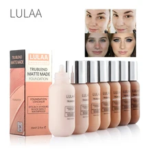 LULAA 35ml fond de teint liquide mat fond de teint contrôle de l'huile correcteur longue durée couvrance complète maquillage Contour imperméable TSLM2