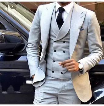 

Business suit men's formal wear wedding luxury wedding men's dress custom business men's dress three-piece double-breasted vest