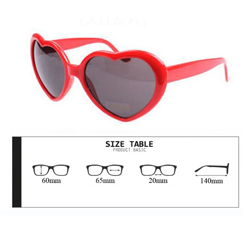 Iboode, детские солнцезащитные очки в форме сердца, милые детские очки, черные, красные, для мальчиков и девочек, солнцезащитные очки, уличная мода, анти-УФ