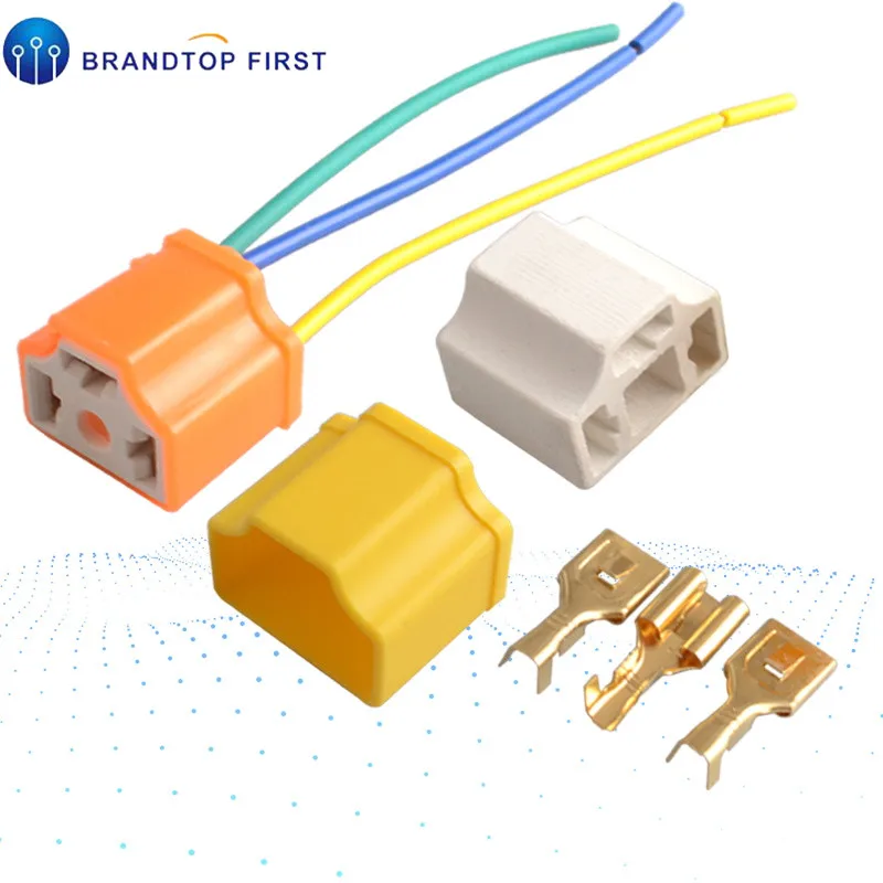 H4 автомобильный Грузовик женский керамический головной светильник с удлинителем, штекер, светильник, лампочка, провод, розетка, адаптер