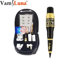 Перманентный макияж для бровей полная насадка для татуировочной машины комплект для губ подводка для глаз с практичной кожей, иглы, колпачки