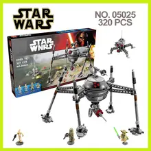 Compatible WithLego lepin 05025 Star Wars assembled track guided robot spider marvel Minifigures blocks bricks baby