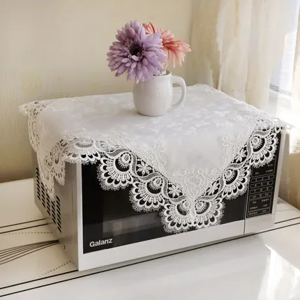 White lace Все включено Galanz beauty микроволновая Пылезащитная крышка Европейская кухня универсальная Пылезащитная крышка тканевая крышка полотенце духовка крышка - Цвет: White lace
