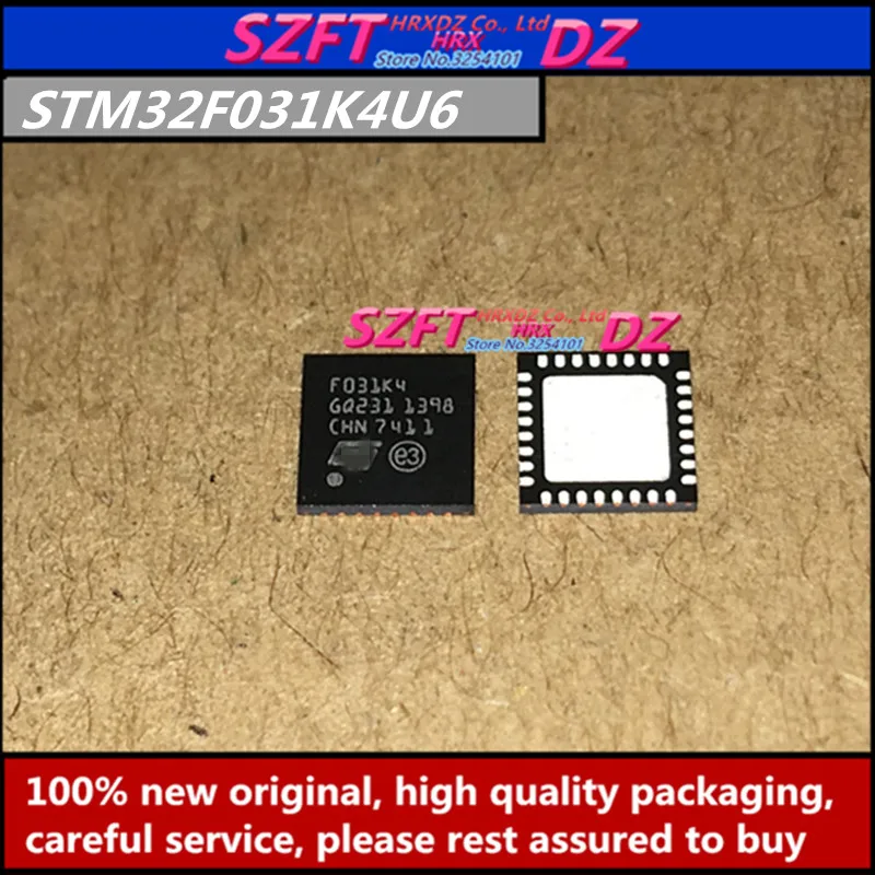 Szfthrxdz 100% Новый оригинальный 10 шт. STM32F031K4U6 F031K4 QFN32|Соединители| |