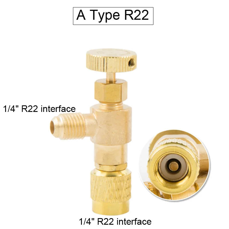 R410a R22 Холодильный инструмент кондиционер предохранительный клапан Адаптер 1/" 5/16" дюймовый мужской/женский шланг с резьбой для зарядки клапаны