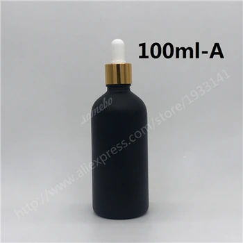 

Free Shipping 500pcs 100ml Matte Black Glass Dropper Bottle Matt Black Glass Bottle Empty Glass Bottle for Essential oil