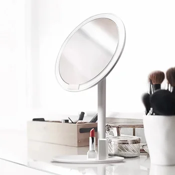 

Pink makeup mirror desktop led lamp desktop smart fill light home folding portable dormitory mirror mx12261555