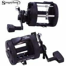 Sougayilang Drum Trolling Fishing Reels 3.8:1 3000L/4000L Baitcasting Fishing Coil Reel Wheel Spinning Fishing Reel Tackle