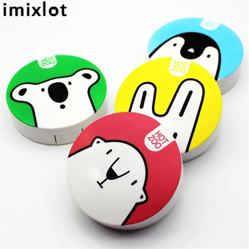 Imixlot Пластик Контактные линзы Box держатель Портативный небольшой прекрасный Карамельный цвет очки случае контейнер Контактные Оптические стёкла