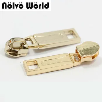 

50pcs #5 nylon coil teeth zips ends and pullers,5# zipper puller sliders for sewing parts