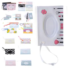 1 шт. влажные салфетки сумка оснастки ремень салфетки контейнер раскладушка косметичка клатч ПЭ Эко-дружественных легко переносить-салфетки чехол