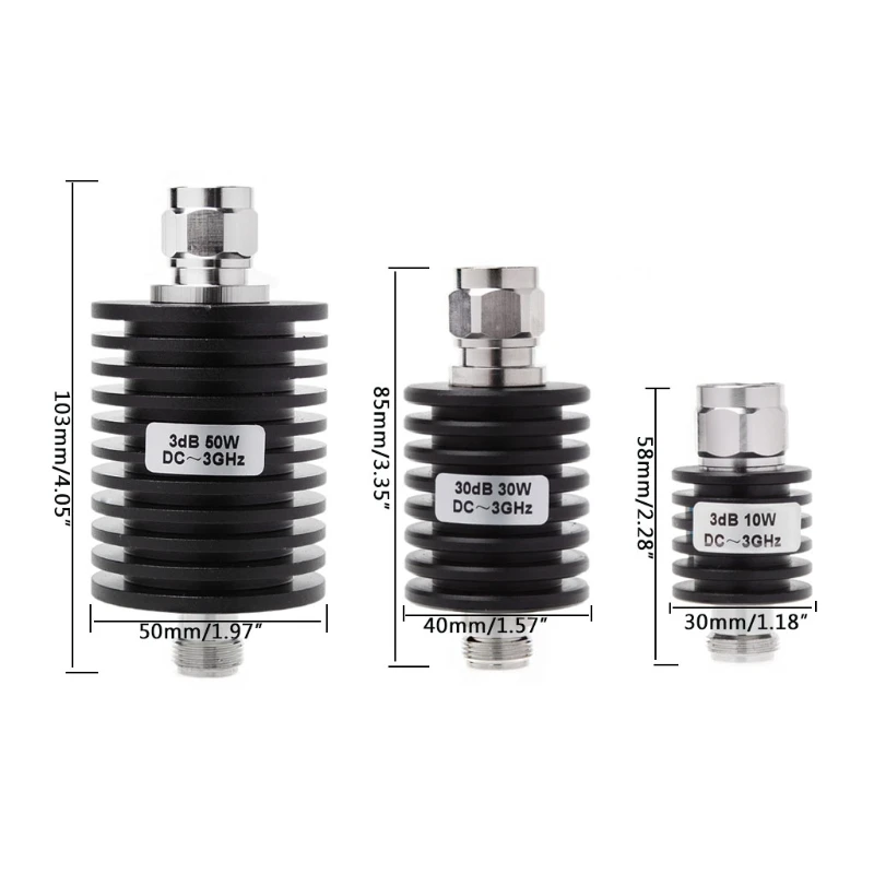 

50W N Type DC-13GHz Coaxial Fixed Attenuator Frequency 3GHz N Fixed Connectors