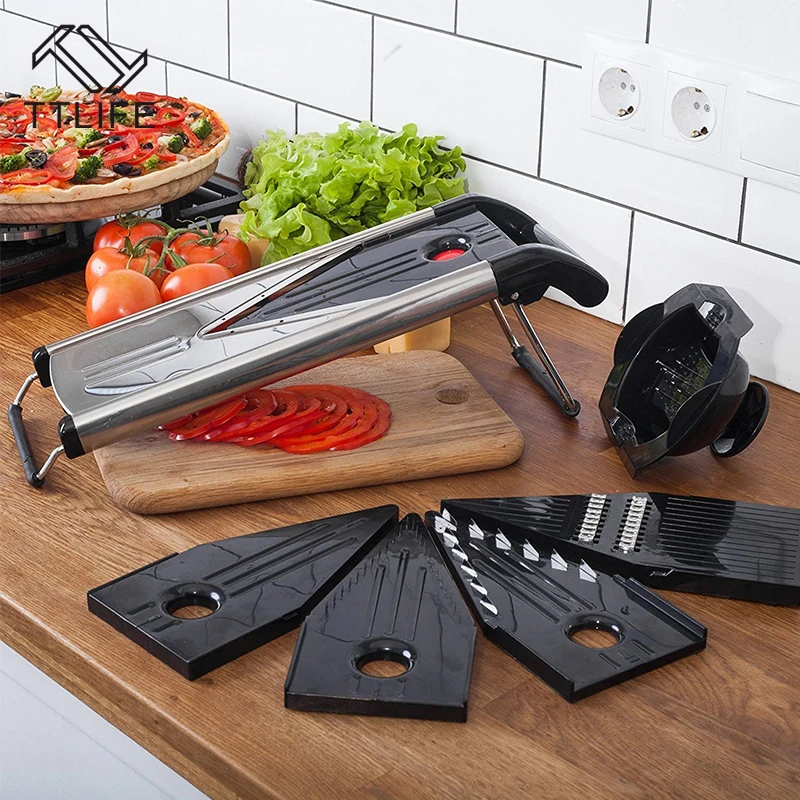 TTLIFE Professional Multifunctional V Slicer Mandoline Slicer Food