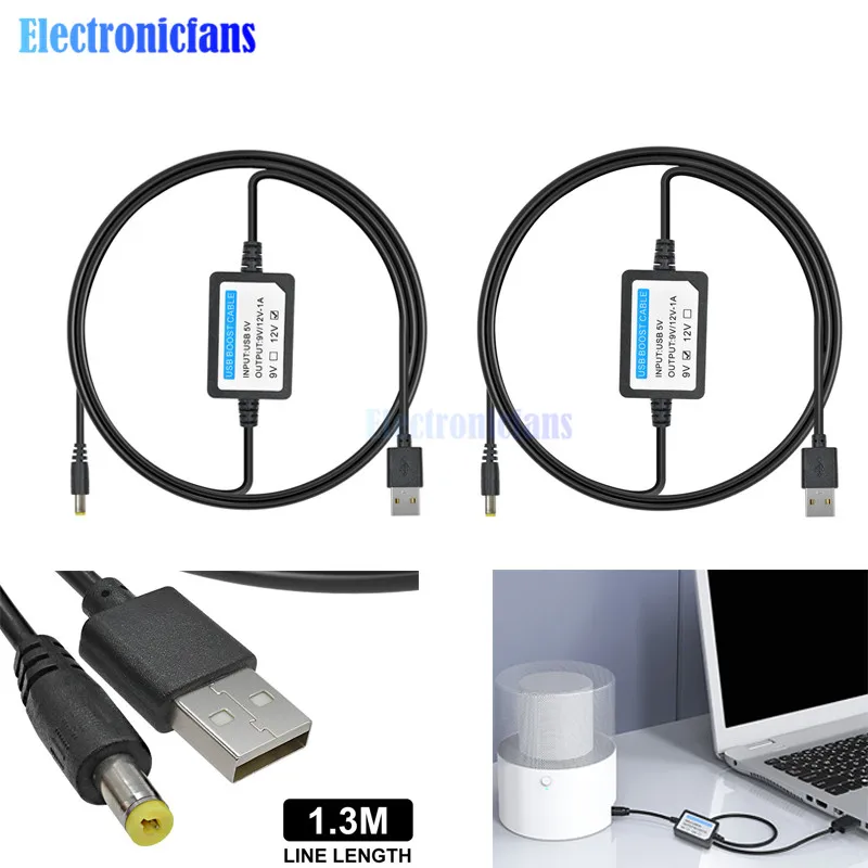 Entegre Devreler Diymore USB Güç Hattı DC 5 V 9 V / 12 V 1A 2.1x5