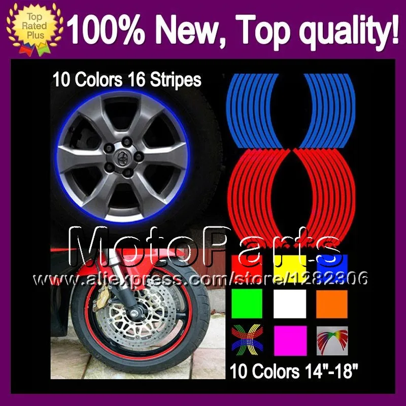 Обода колеса наклейки для автомобилей SUZUKI GSXF650 GSXF 650 GSX650F GSX 650F 2008 2009 2010 2011 2012 2013 4B85