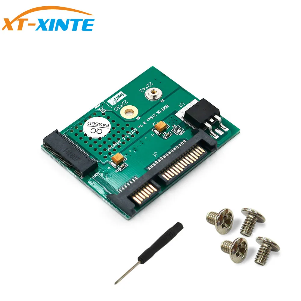 

NGFF M.2 Key B SSD to SATA 2.5 Inch 2.5" Adapter Card Module Board Mini PCB 3.3V LED Converter for Desktop PC NGFF(M.2) B-key