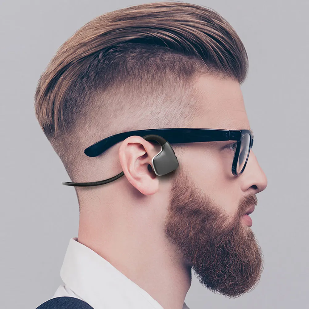 Bluetooth наушники HIFI костной проводимости ушной крючок спортивные стерео