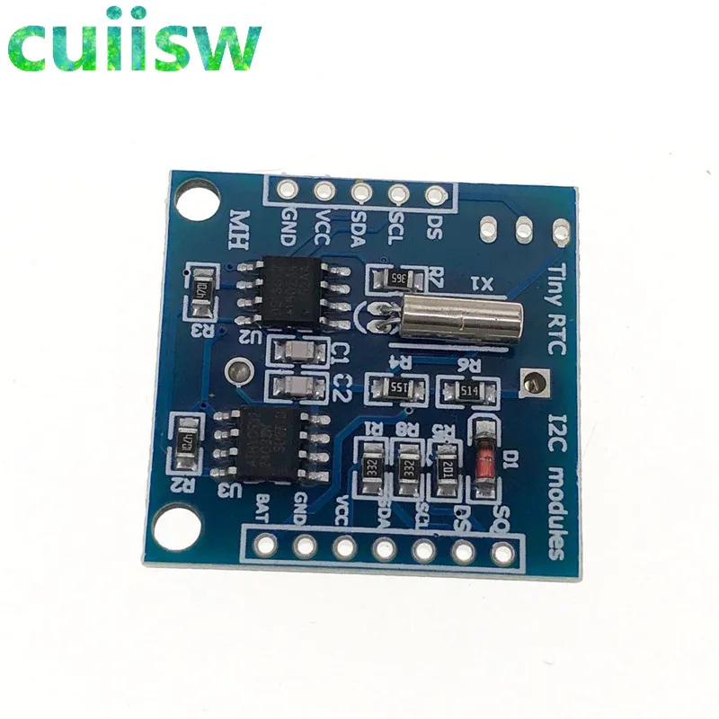 Cuiisw крошечные RTC igc модули 24C32 памяти DS1307 часы RTC модуль для arduno(без батареи