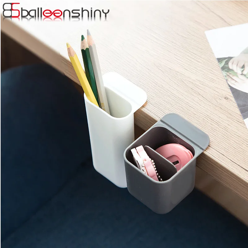 

BalleenShiny Desktop Monitor Pocket Pen Holder Stationery Pen Storage Box Multifunctional Creative Convenient Storage Tool