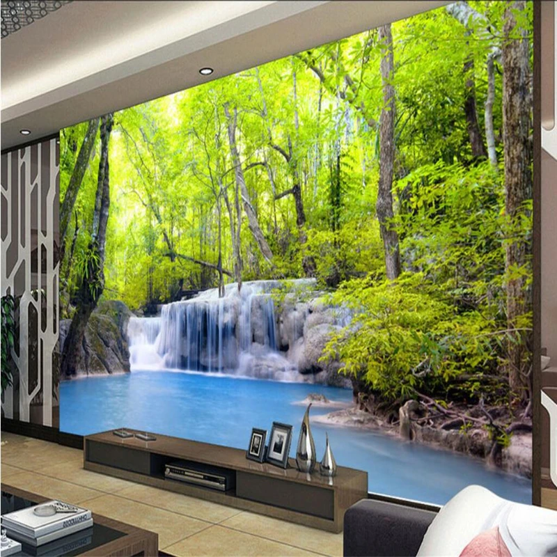 Фотообои beibehang на заказ красивые фэнтези страна чудес пейзаж водопад водный