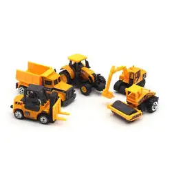 5 шт. набор грузовик модель Горячая 1: 64 сплав автомобиль детская обучающая игрушка автомобиль Рождественский подарок на день рождения