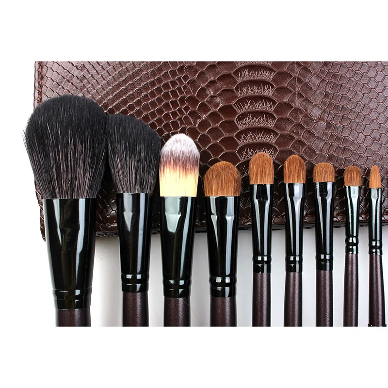 Набор кистей для макияжа с натуральными волосами животных 12 шт.|makeup tool kits|brand makeup