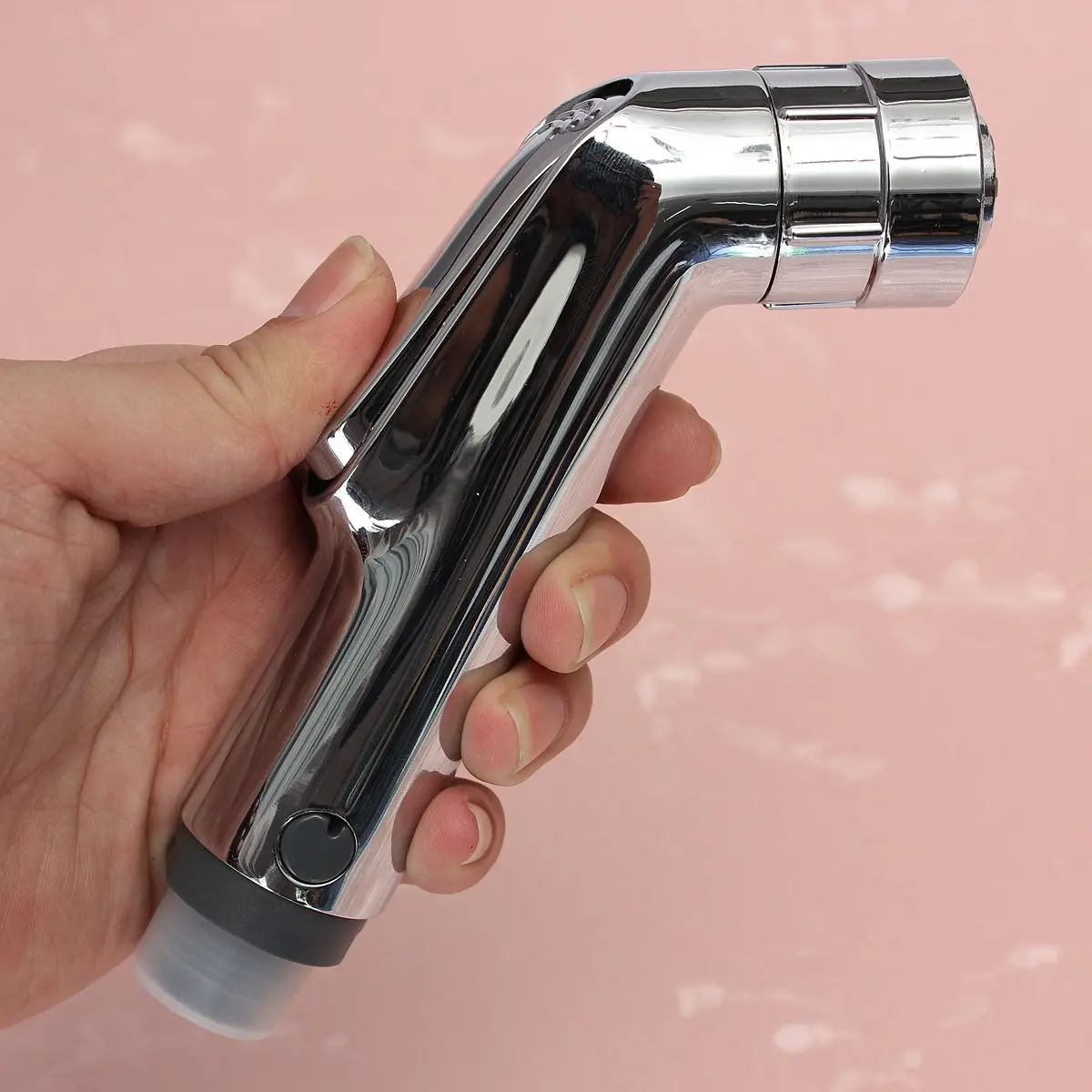 1pc Double Modes Chrome ABS Sprayer Hand Held Bathroom Toilet Bidet