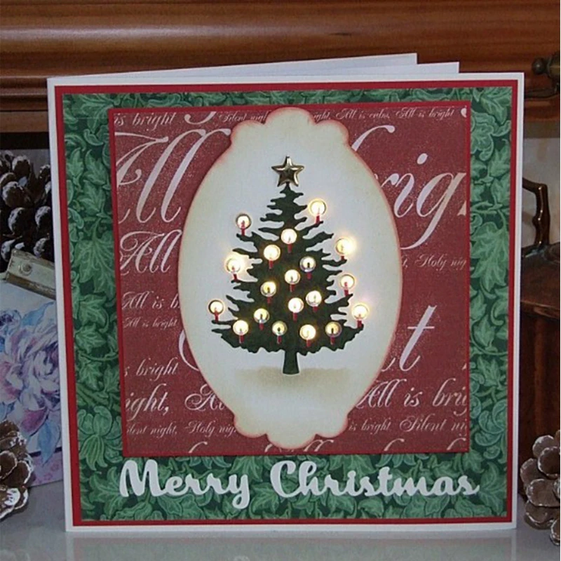Christmas /Trees Metal Cutting Dies Stencils For DIY Scrapbooking Decorative Embossing Suit Paper Card Die Template 2018 | Дом и сад